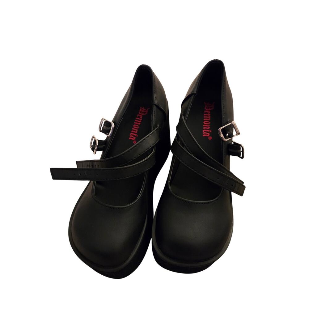 Platform Mary Jane Double Strap Shoes